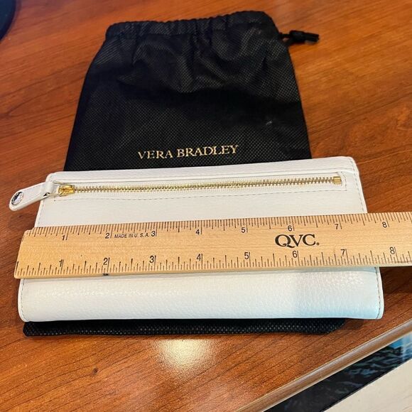Vera Bradley off white continental wallet NEW - Picture 2 of 7